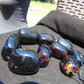 463 gr Big Necklace Indonesian Dark Blue Amber for Healing A9K61