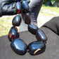 463 gr Big Necklace Indonesian Dark Blue Amber for Healing A9K61