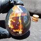 298 gr Shaped Egg 90x75 mm Indonesian Blue Amber for Healing TR3