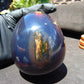 298 gr Shaped Egg 90x75 mm Indonesian Blue Amber for Healing TR3