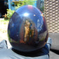 298 gr Shaped Egg 90x75 mm Indonesian Blue Amber for Healing TR3