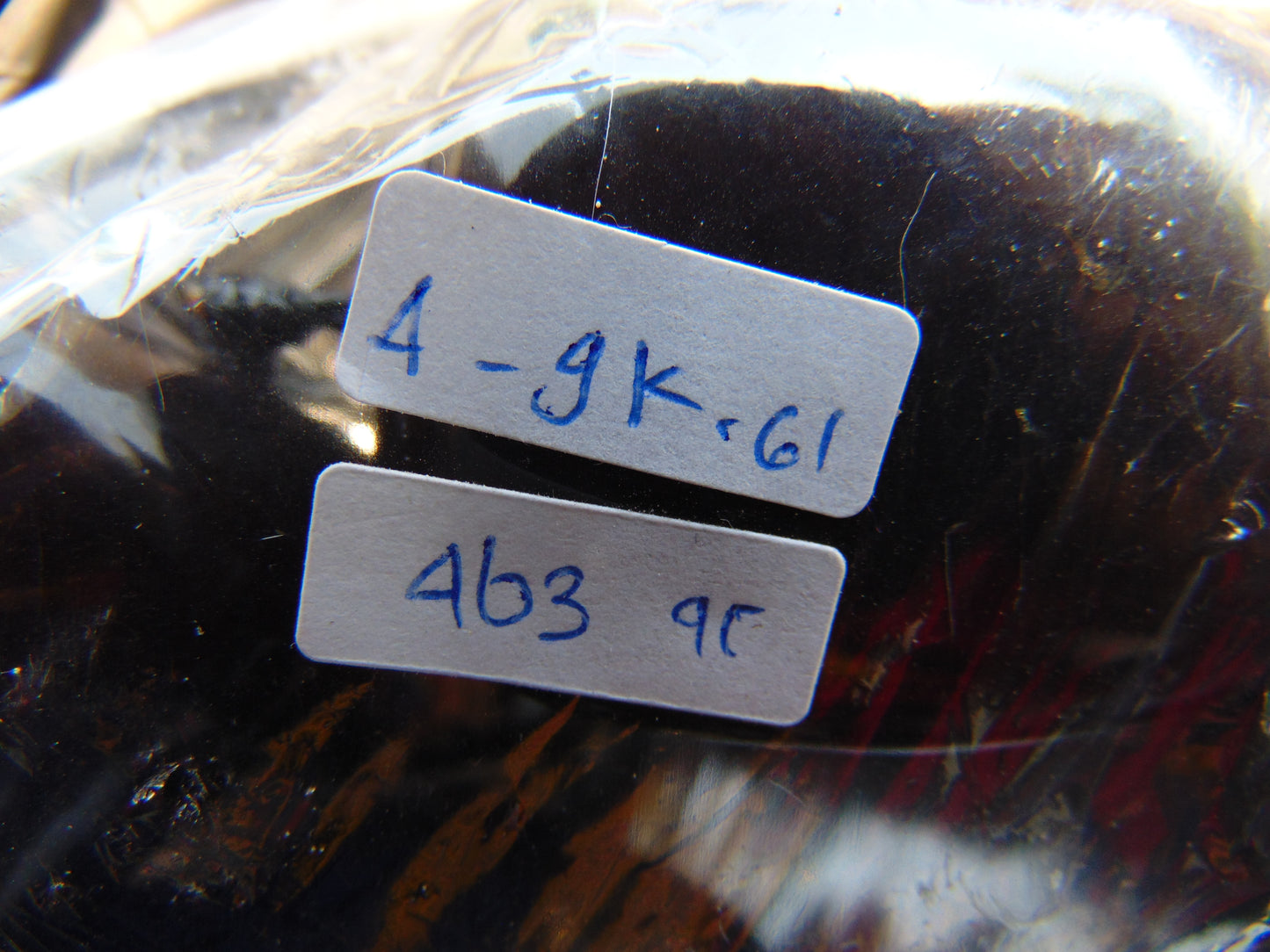 463 gr Big Necklace Indonesian Dark Blue Amber for Healing A9K61