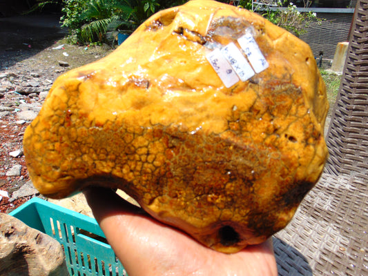 1500 gr Indonesia Yellow Aromatic Perfumed  Amber for Healing AY53AR