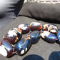 405 gr Big Necklace Indonesian Dark Blue white Amber for Healing A9K63