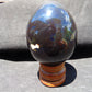 174 gr Shaped Egg 75x64 mm Indonesian Black Blue Amber for Healing TR6
