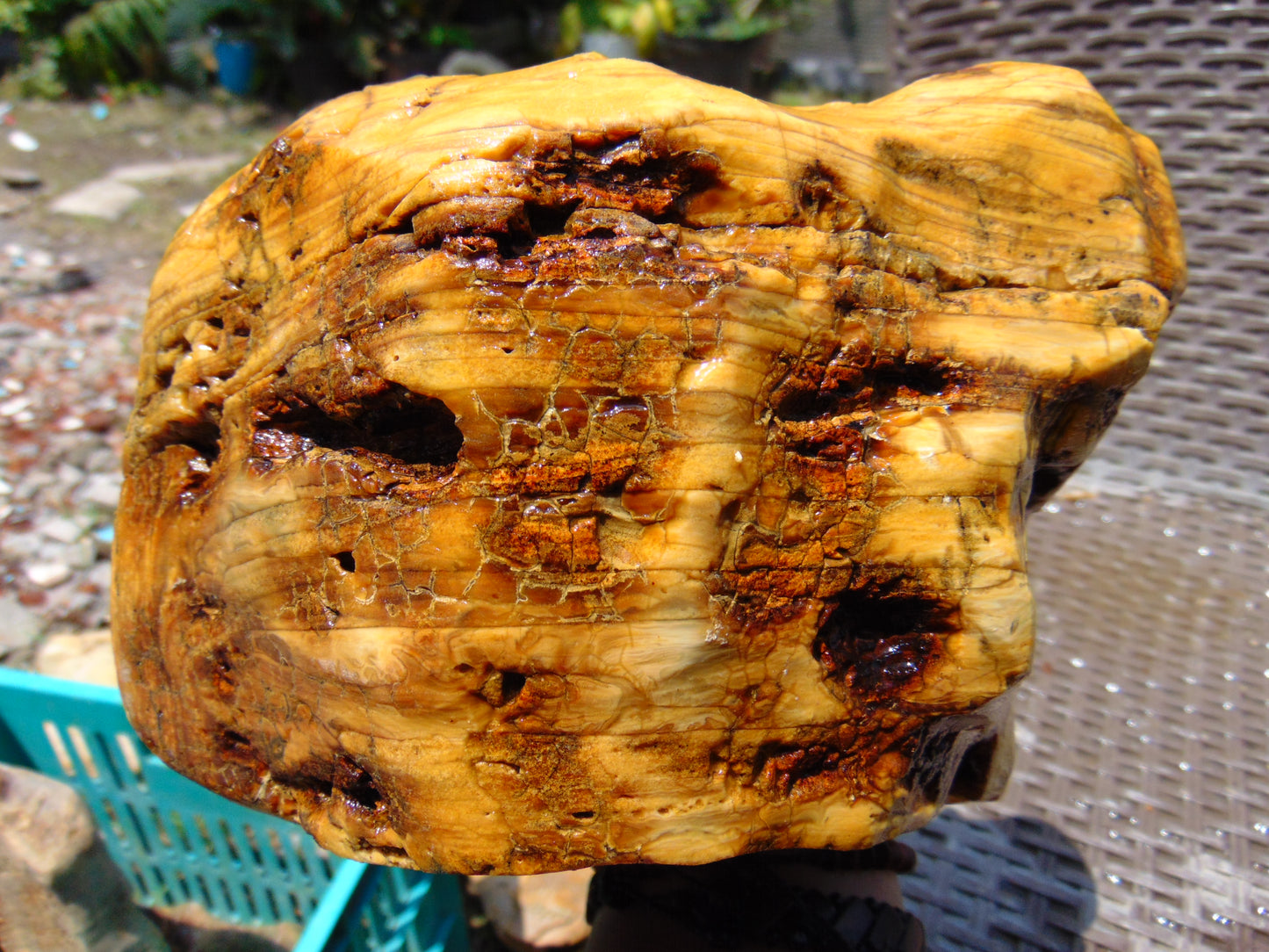 1500 gr Big Rough Polished Indonesia Aromatic Perfumed Yellow Amber for Healing AY53AR