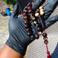 48 gr Hand Tasbih 33+3 Beads 12 mm Indonesian Dark White Amber for Healing FR66