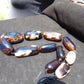 173 gram Small Beads Combination Necklace Indonesian White purple blue Amber for Healing A11K45