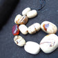 206 gram Small Beads Combination Necklace Indonesian White Amber for Healing A11K43