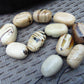 206 gram Small Beads Combination Necklace Indonesian White Amber for Healing A11K43