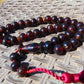 46 gr Hand Tasbih 33+3 Beads 12 mm Indonesian Dark Red Amber for Healing FR69