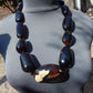 210 gram 11 Beads Big Necklace Indonesian white Amber for Healing A11K17