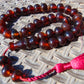 47 gr Hand Tasbih 33+3 Beads 12 mm Indonesian Red Amber for Healing FR67