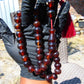 47 gr Hand Tasbih 33+3 Beads 12 mm Indonesian Red Amber for Healing FR67