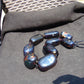 306 gr Big Necklace Indonesian Dark Blue Amber for Healing A9K66