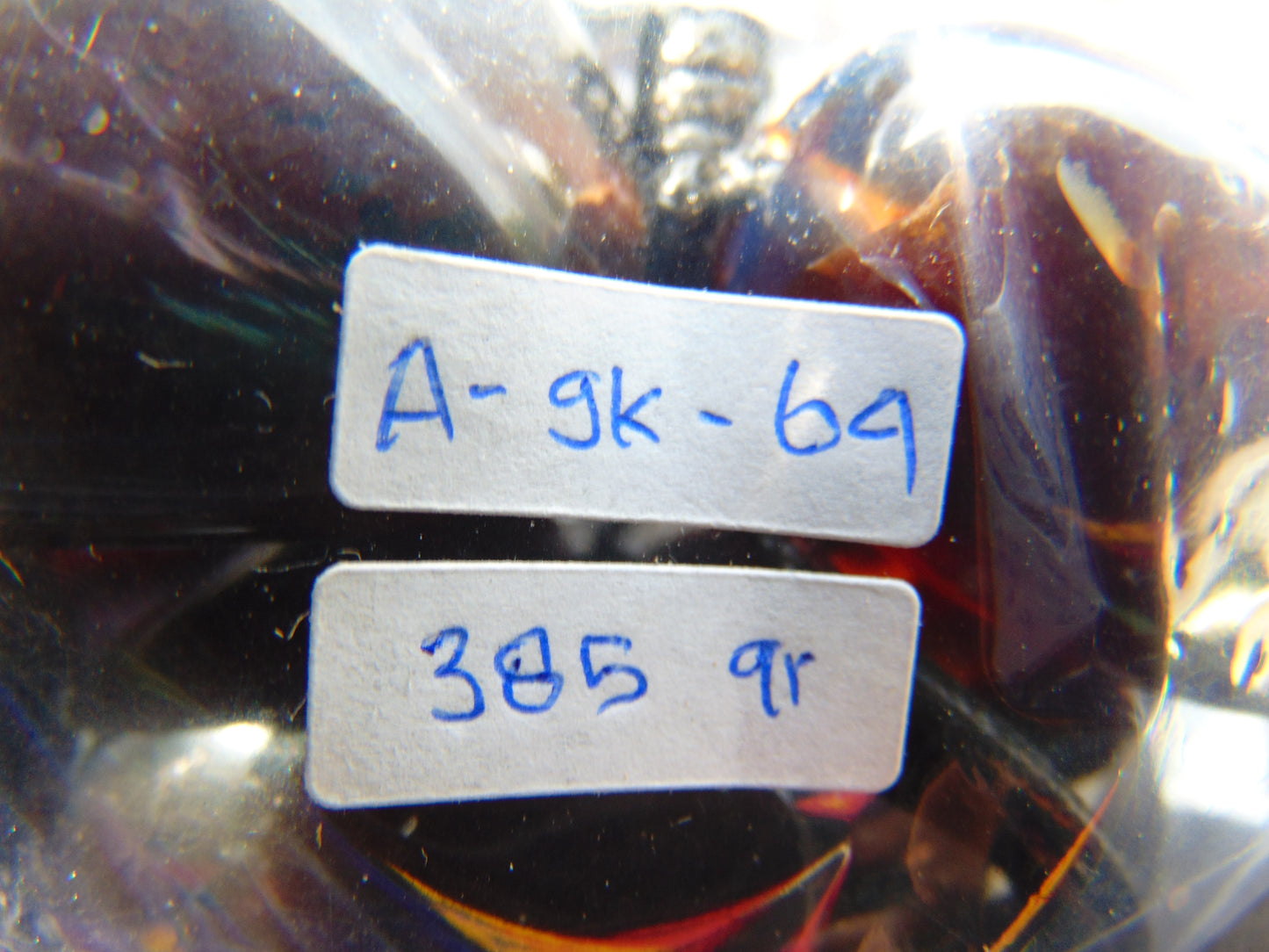 385 gr Big Necklace Indonesian Dark Red Amber for Healing A9K64
