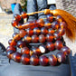 46 gr Hand Tasbih 33+3 Beads 12 mm Indonesian Yellow Red Amber for Healing FR68