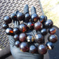 174 gr Small Beads Combination Necklace Indonesian Dark Red Amber for Healing A25K49