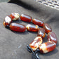 182 gram Small Beads Combination Necklace Indonesian Red Amber for Healing A11K38