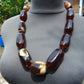 182 gram Small Beads Combination Necklace Indonesian Red Amber for Healing A11K38