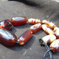 162 gram Small Beads Combination Necklace Indonesian White Red blue Amber for Healing A11K40