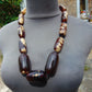 162 gram Small Beads Combination Necklace Indonesian White Red blue Amber for Healing A11K40