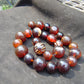 176 gr Small Beads Combination Necklace Indonesian Red Amber for Healing A25K48