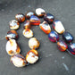 119 gr Small Beads Combination Necklace Indonesian white blue Amber for Healing A17K55