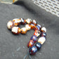 119 gr Small Beads Combination Necklace Indonesian white blue Amber for Healing A17K55