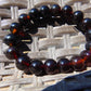 17 Gram 18 small Beads Bracelet Indonesian Dark Red Amber 12 mm for Healing FR90