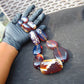 204 gr Small Beads Combination Necklace Indonesian Yellow Blue Amber for Healing A11K71