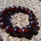 18 Gram 18 small Beads Bracelet Indonesian Blue Cherry Red Amber for Healing FR98