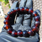 18 Gram 18 small Beads Bracelet Indonesian Blue Cherry Red Amber for Healing FR98