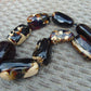 306 gr Big Necklace Indonesian Dark Blue Amber for Healing A9K68