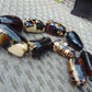 306 gr Big Necklace Indonesian Dark Blue Amber for Healing A9K68