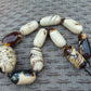 134 gr Small Beads Combination Necklace Indonesian White Amber for Healing A11K54