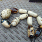 134 gr Small Beads Combination Necklace Indonesian White Amber for Healing A11K54