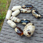 134 gr Small Beads Combination Necklace Indonesian White Amber for Healing A11K54