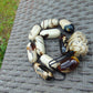 134 gr Small Beads Combination Necklace Indonesian White Amber for Healing A11K54
