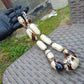 134 gr Small Beads Combination Necklace Indonesian White Amber for Healing A11K54