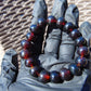 18 Gram 18 small Beads Bracelet Indonesian Cherry Red Amber 12 mm for Healing FR94