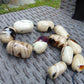 230 gram Small Beads Combination Necklace Indonesian Blue White Amber for Healing A11K33