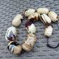 230 gram Small Beads Combination Necklace Indonesian Blue White Amber for Healing A11K33