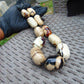 230 gram Small Beads Combination Necklace Indonesian Blue White Amber for Healing A11K33