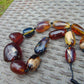 142 gr Small Beads Combination Necklace Indonesian Yellow Blue Amber for Healing A13K56