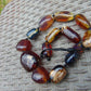 142 gr Small Beads Combination Necklace Indonesian Yellow Blue Amber for Healing A13K56