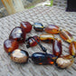 142 gr Small Beads Combination Necklace Indonesian Yellow Blue Amber for Healing A13K56