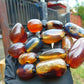 142 gr Small Beads Combination Necklace Indonesian Yellow Blue Amber for Healing A13K56