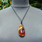 23  gr Teardrop Pendant Indonesian blue white Amber for Healing 25Y15