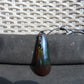 31 gr Teardrop Pendant Indonesian blue Green Amber for Healing PEN518